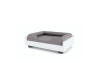 En grå memory foam-støtteseng på en Fido sofa, størrelse 24