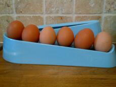 Blå egg rampe