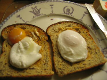 første egg på toast!