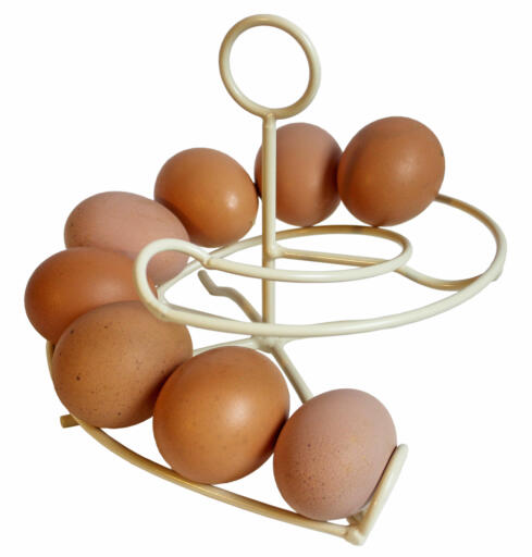Hold orden på hvilke egg som er ferskest med eggspiralen