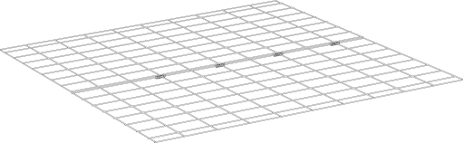 Et diagram over gulvpanelene til en Eglu Classic hutch gulvutvidelse