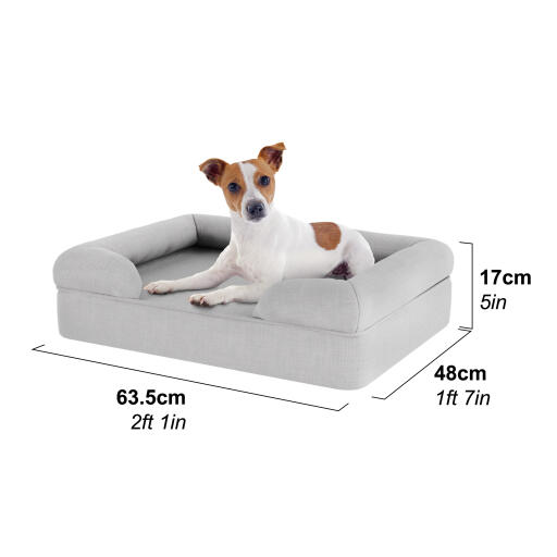 Omlet hundebolster seng dimensjoner liten