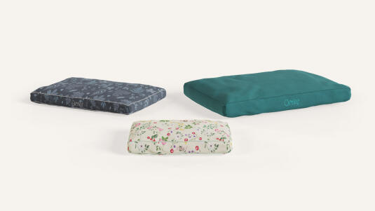 Designer cushion dog beds by Omlet