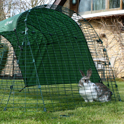 The all-weather shade that comes free with the Eglu Go Rabbit Hutch