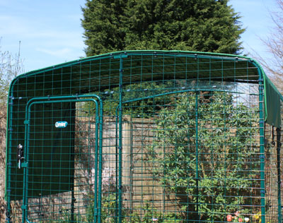 The Outdoor Rabbit Run with a heavy duty roof cover
